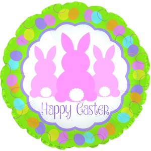 Happy Easter 3 Bunny Backs